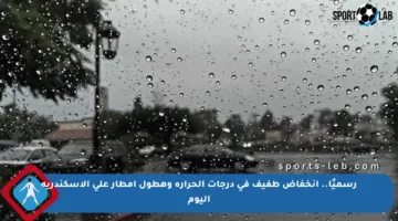 رسميًا.. انخفاض طفيف في درجات الحرارة وهطول أمطار على الإسكندرية اليوم